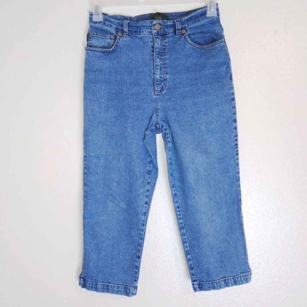 Ralph Lauren Women's Jeans Blue Capri Cropped Size 8 Pre-owned